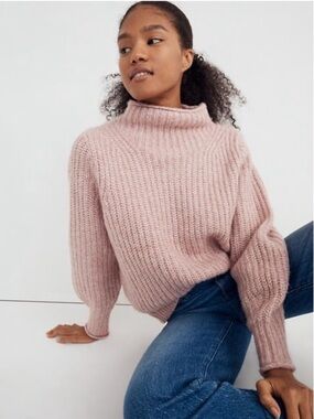 Madewell Loretto Mock Neck Plus Size Wool Blend Pullover Sweater Sz 3X